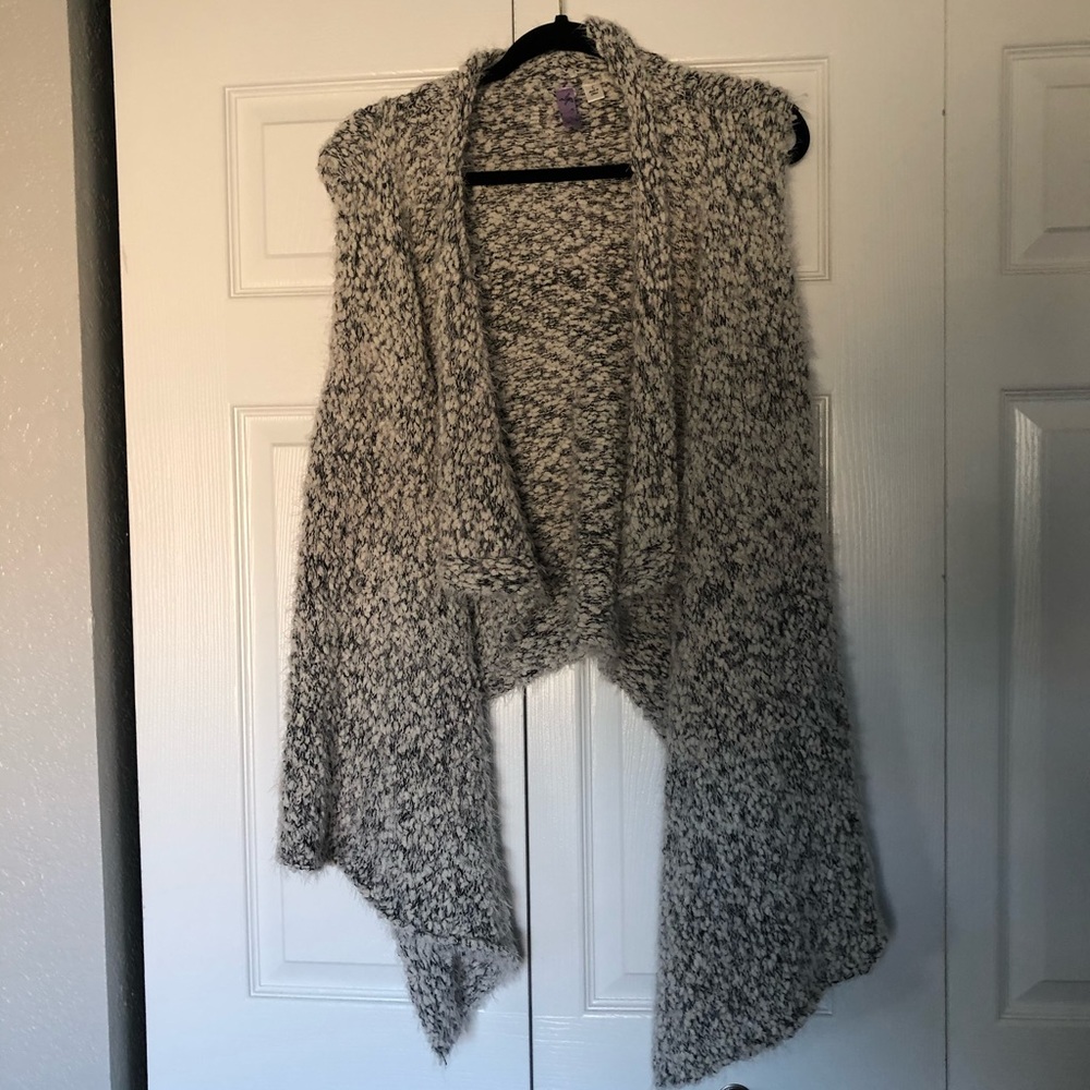 Francesca’s Fuzzyasymmetrical vest